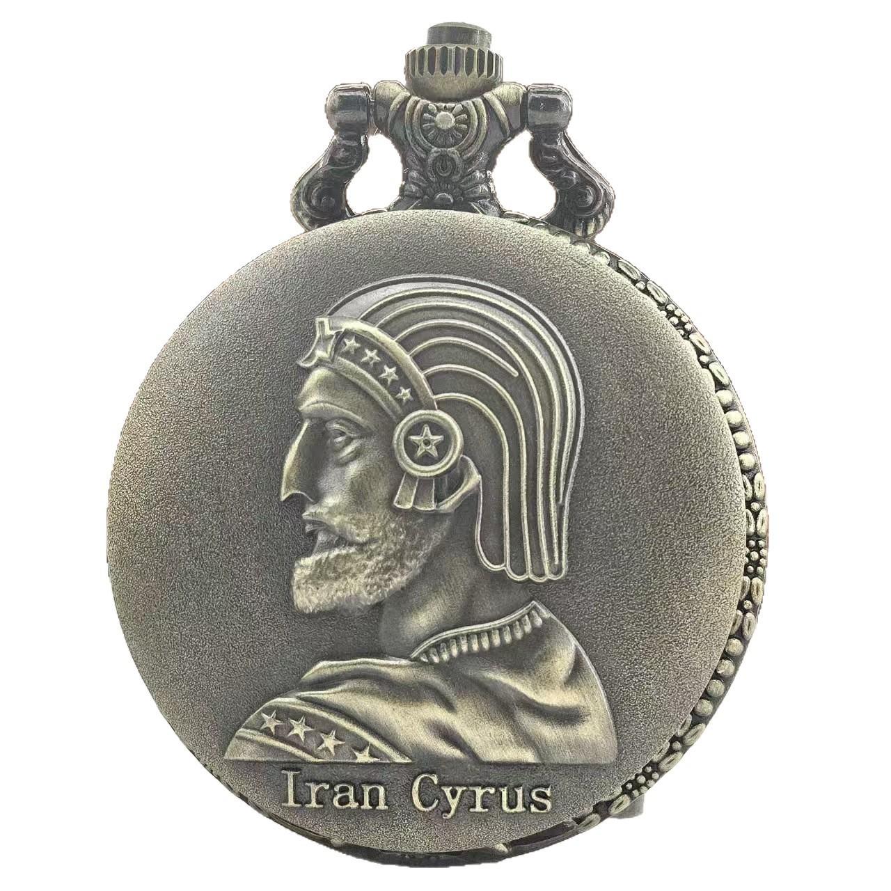 Retro Bronze Steampunk Persian Lran Cyrus Engraved Flip Quartz Boy And Girl Necklace Collection Commemorative Pocket Watch бронзовий
Retro Bronze Steampunk Persian Lran Cyrus Engraved Flip Quartz Boy And Girl Necklace Collection Commemorative Pocket Watch бронзовий