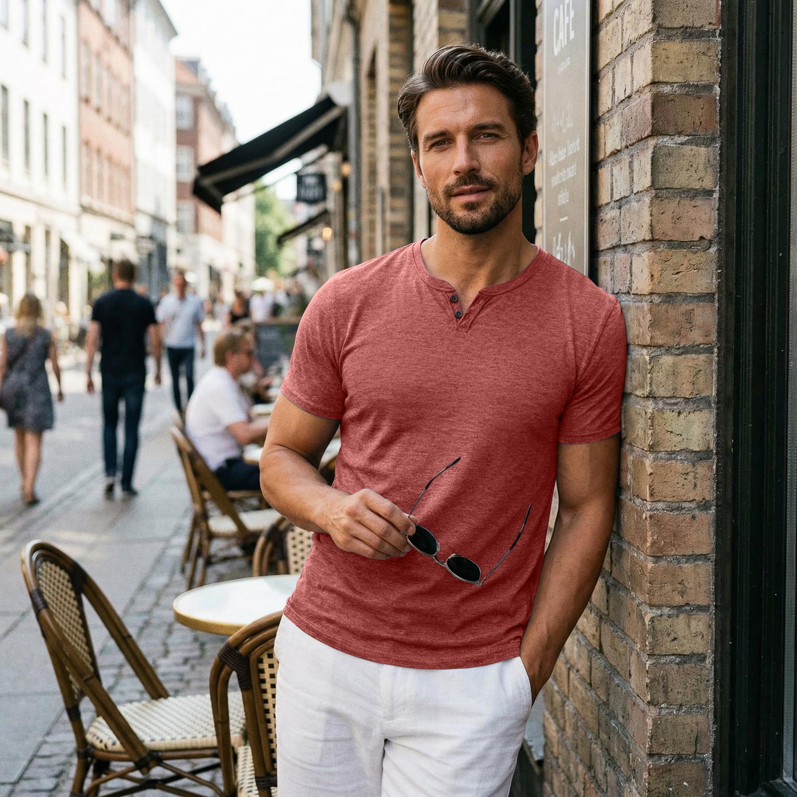 Men s Casual Lightweight, Breathable Short-Sleeve Shirt With Button-Down Collar XL кавун червоний колір
Men s Casual Lightweight, Breathable Short-Sleeve Shirt With Button-Down Collar XL кавун червоний колір
