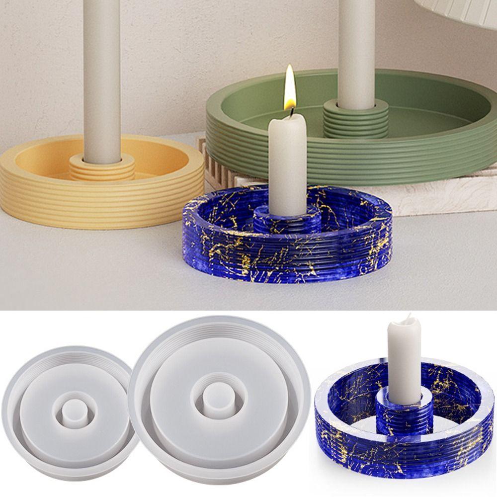 DIY Cement Gypsum Mold Round Stripes Silicone Mold New Candle Holder Mold Home Decoration
DIY Cement Gypsum Mold Round Stripes Silicone Mold New Candle Holder Mold Home Decoration