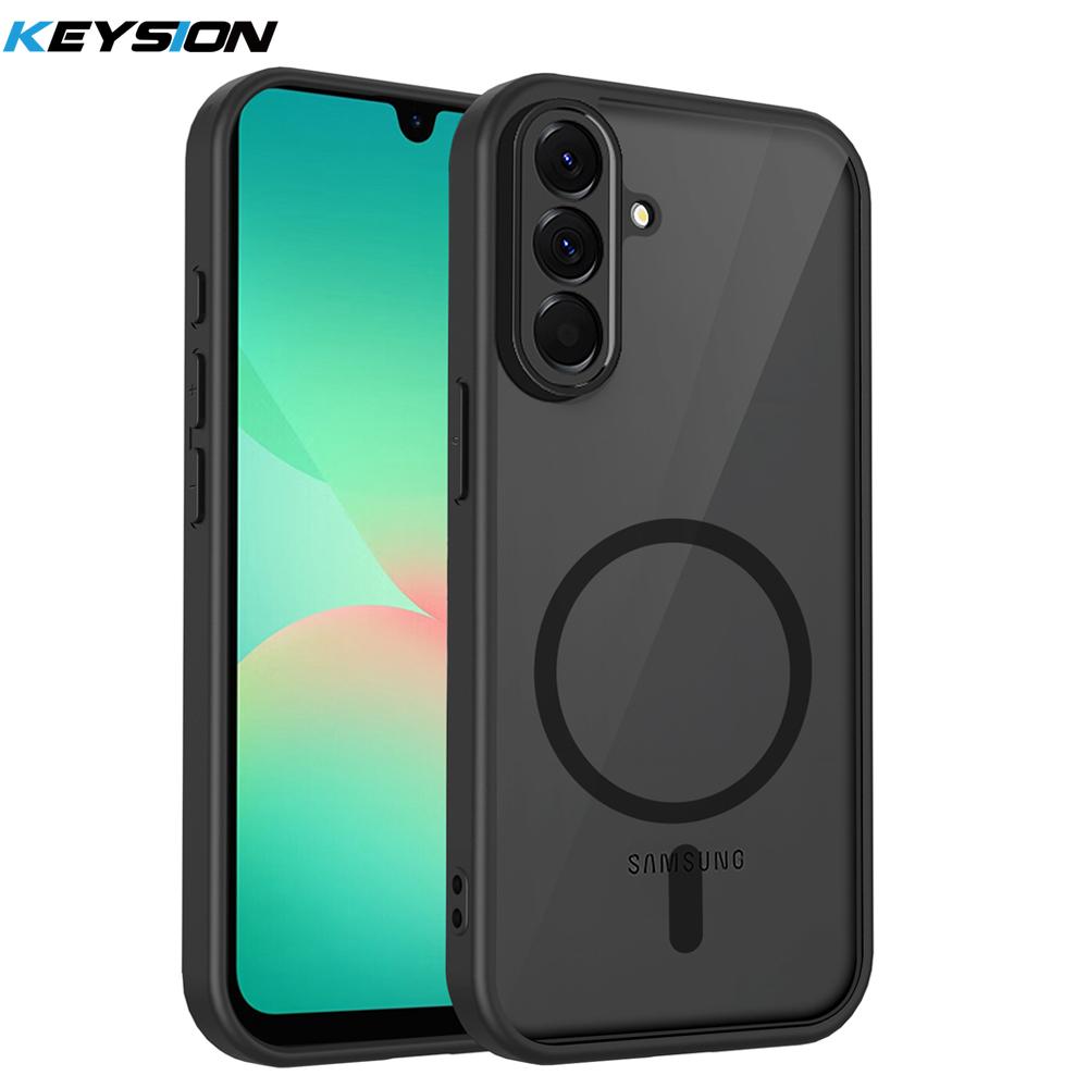 Магнитный чехол KEYSION для Samsung S26 Ultra 5G, мягкий силикон + поликарбонат, матовый полупрозрачный, ударопрочный чехол для Galaxy S26+Plus for Galaxy S26 чёрный
Магнитный чехол KEYSION для Samsung S26 Ultra 5G, мягкий силикон + поликарбонат, матовый полупрозрачный, ударопрочный чехол для Galaxy S26+Plus for Galaxy S26 чёрный