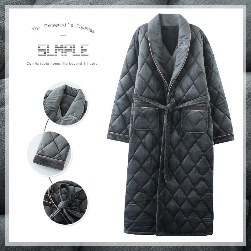 Чоловіча дуже довга стьобана фланелева зимова піжама та флісовий халат з підкладкою XL (140-160 lbs)
Чоловіча дуже довга стьобана фланелева зимова піжама та флісовий халат з підкладкою XL (140-160 lbs)