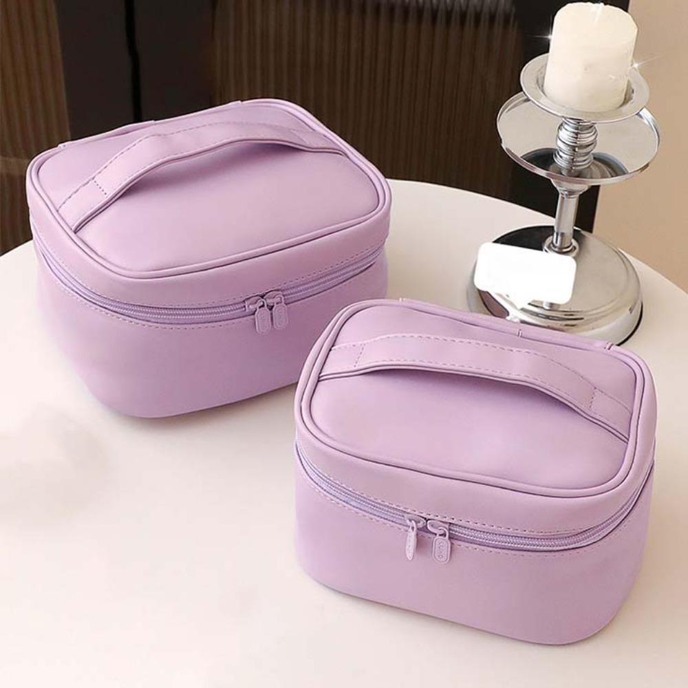 Anti-splash Water Solid Color Storage Handbag Large Capacity Pouch for Make Up Kit Cosmetics Coffee S
Anti-splash Water Solid Color Storage Handbag Large Capacity Pouch for Make Up Kit Cosmetics Coffee S