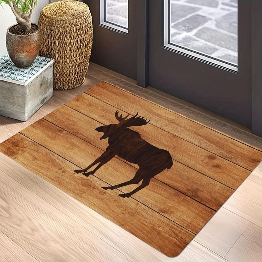 Wood Deer Print Doormat Non-Slip Rugs for Living Room Bedroom Kitchen Laundry Mat Machine Washable Home Decor Carpet 40x60CM
Wood Deer Print Doormat Non-Slip Rugs for Living Room Bedroom Kitchen Laundry Mat Machine Washable Home Decor Carpet 40x60CM