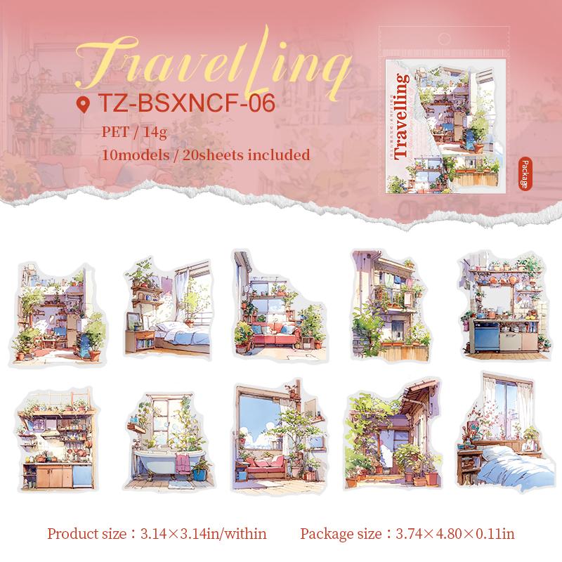 Pack Your Bags and Set Off Series Vintage Plant Travel Landscape PET Sticker Creative DIY Journal Material Collage Stationery
Pack Your Bags and Set Off Series Vintage Plant Travel Landscape PET Sticker Creative DIY Journal Material Collage Stationery
