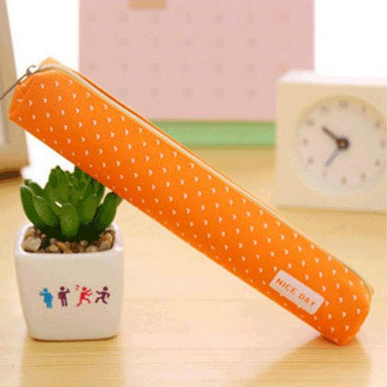 Korean Canvas Pencil Case - Striped Polka Dot, Candy Colors for Students помаранчевий
Korean Canvas Pencil Case - Striped Polka Dot, Candy Colors for Students помаранчевий