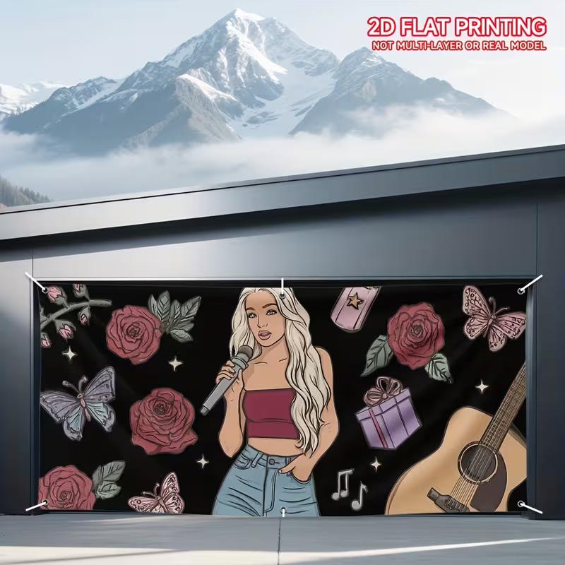 2D Concert Party Backdrop, Female Singer with Microphone and Floral Design Photography Background 47.2x31.5inch/120*80cm
2D Concert Party Backdrop, Female Singer with Microphone and Floral Design Photography Background 47.2x31.5inch/120*80cm