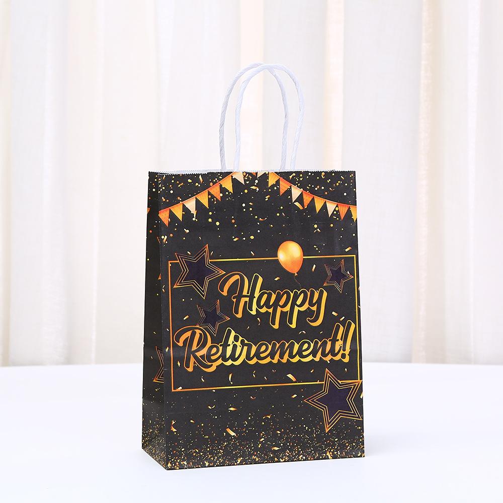 StoBag 2025 NEW retirement party black gold paper bag gift wrapping bags for sweets packaging thank you candy birthday gift 30pcs&15x8x21cm
StoBag 2025 NEW retirement party black gold paper bag gift wrapping bags for sweets packaging thank you candy birthday gift 30pcs&15x8x21cm