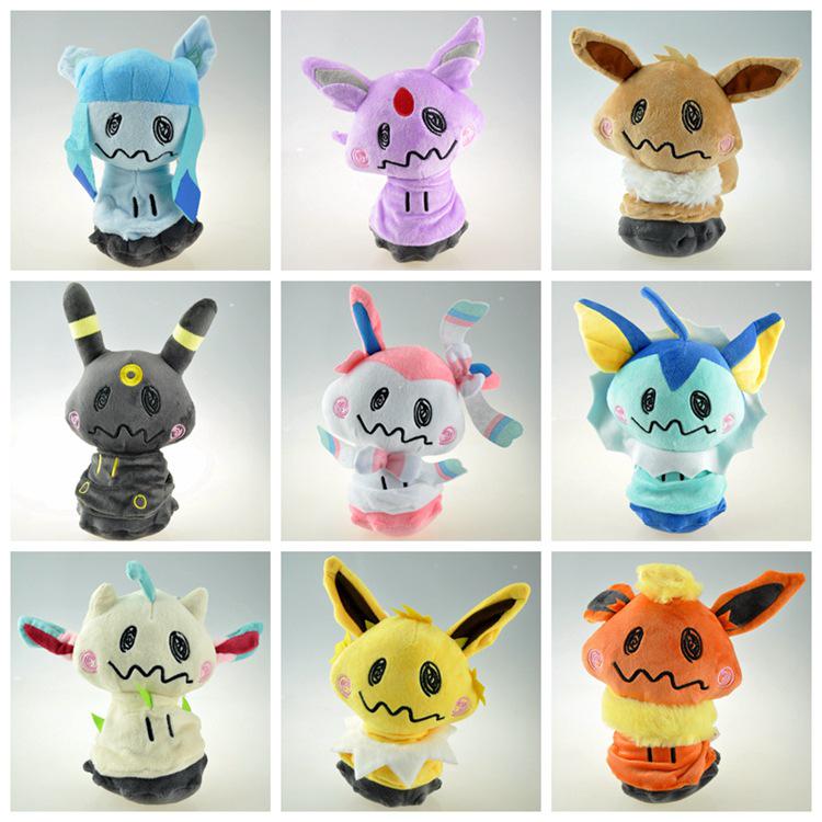 20cm Eevee Mimikyu Cosplay Plush Doll - featuring Mimikyu, Grass, Sun, Thunder, Moon, and Espeon transformations. 20cm
20cm Eevee Mimikyu Cosplay Plush Doll - featuring Mimikyu, Grass, Sun, Thunder, Moon, and Espeon transformations. 20cm