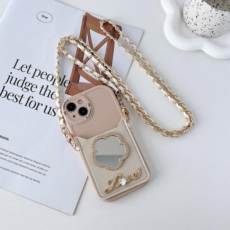 Iphone17Promax Mobile Phone Case For Apple 14 Flower Mirror 15 Crossbody Wallet Card Bag Rhinestone Love iPhone 15Promax
Iphone17Promax Mobile Phone Case For Apple 14 Flower Mirror 15 Crossbody Wallet Card Bag Rhinestone Love iPhone 15Promax