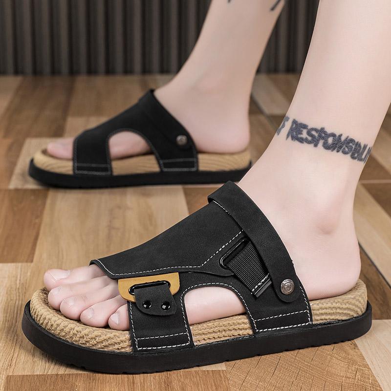 Men Cork Slippers Summer Beach Slides Suede Leather Womens Flat Sandals Fashionable Outdoor Male Mules Non Slip Babouche Femm 39 коричневий
Men Cork Slippers Summer Beach Slides Suede Leather Womens Flat Sandals Fashionable Outdoor Male Mules Non Slip Babouche Femm 39 коричневий