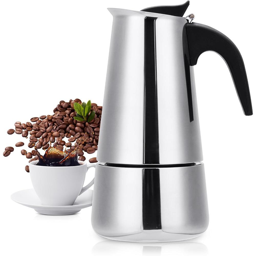 Portable Coffee Pot Stainless Steel Mocha Espresso Latte Percolator Stove Coffee Maker Pot Percolator Drink Tool for Home Office
Portable Coffee Pot Stainless Steel Mocha Espresso Latte Percolator Stove Coffee Maker Pot Percolator Drink Tool for Home Office