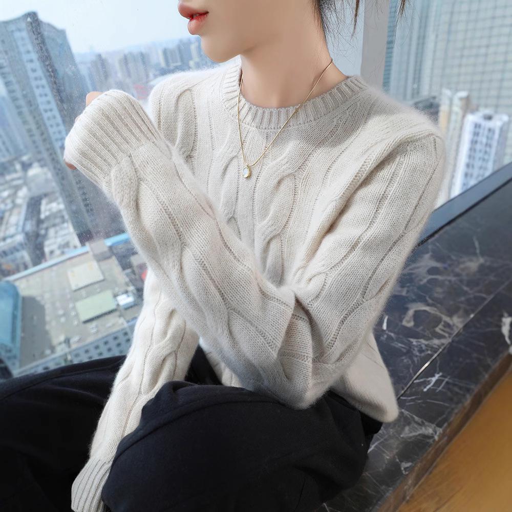 Women s Autumn/Winter Soft Thick Cashmere Pullover - Loose Knit Round Neck Sweater 2XL (135-150 jin)
Women s Autumn/Winter Soft Thick Cashmere Pullover - Loose Knit Round Neck Sweater 2XL (135-150 jin)