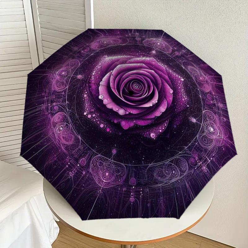 1pc Purple Rose Mandala Artwork Umbrella with Plastic Handle,Suitable for All Seasons Home Travel Outdoor UmbrellaDD1705
1pc Purple Rose Mandala Artwork Umbrella with Plastic Handle,Suitable for All Seasons Home Travel Outdoor UmbrellaDD1705