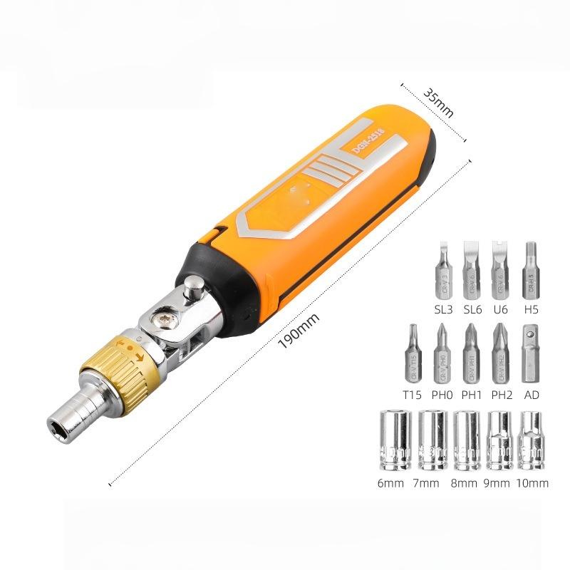 1 Set Screwdriver Bit Kit 14 In 1 Multi-Function Rotary Ratchet Screwdriver Torx Phillips Magnetic Screw Driver Bits Repair Tool жовтий
1 Set Screwdriver Bit Kit 14 In 1 Multi-Function Rotary Ratchet Screwdriver Torx Phillips Magnetic Screw Driver Bits Repair Tool жовтий