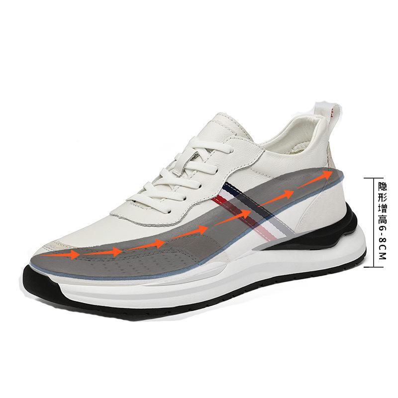 Men s shoes autumn invisible inner heightening shoes 8cm thick-soled white shoes 6 breathable trend cowhide sports shoes casual board shoes 37
Men s shoes autumn invisible inner heightening shoes 8cm thick-soled white shoes 6 breathable trend cowhide sports shoes casual board shoes 37