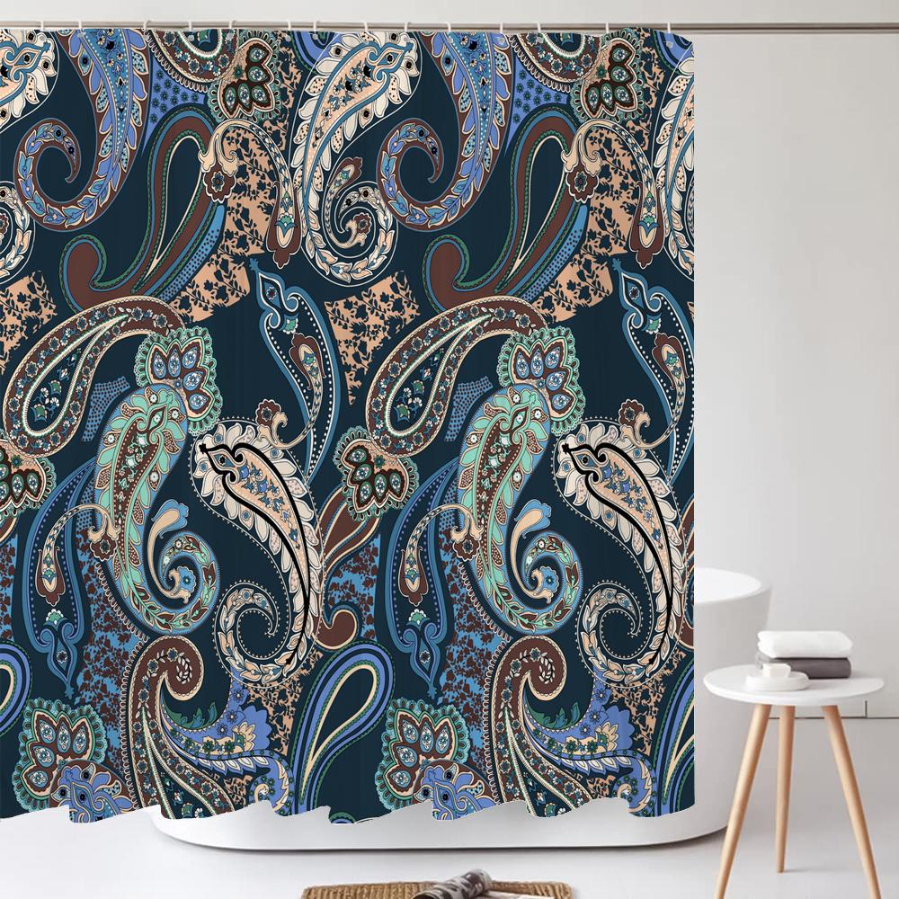 Bathroom Art Bohemian Style Shower Curtain Medieval Minimalist Art Boho Polyester Fabric Bath Curtain 180X180Cm With 12 Hooks W60H190(CM)-1 Pcs
Bathroom Art Bohemian Style Shower Curtain Medieval Minimalist Art Boho Polyester Fabric Bath Curtain 180X180Cm With 12 Hooks W60H190(CM)-1 Pcs