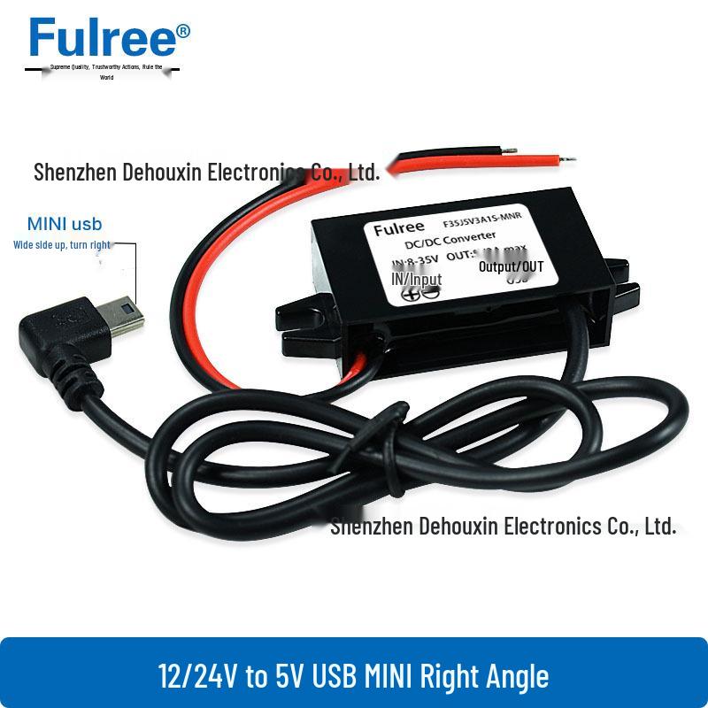 Car DC Step-Down Converter: 24V/12V to 5V USB Fast Charger (3A)
Car DC Step-Down Converter: 24V/12V to 5V USB Fast Charger (3A)