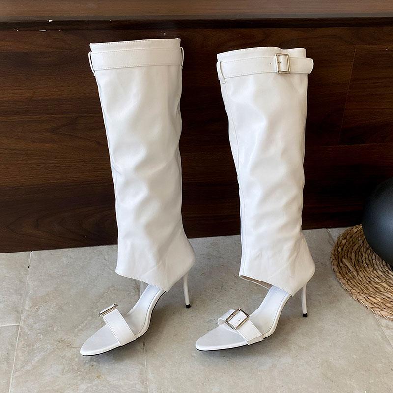 Fashion Female Open Toe Footwear Round Toe Women Knee High Boots Shoes With Thin Heels Fashion Buckle Ladies Heeled Sandals Boots Shoes 35 бежевый
Fashion Female Open Toe Footwear Round Toe Women Knee High Boots Shoes With Thin Heels Fashion Buckle Ladies Heeled Sandals Boots Shoes 35 бежевый