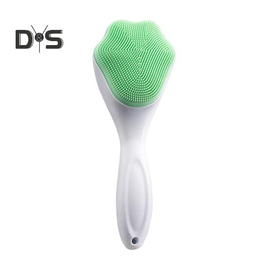 Силиконовый скраб для лица, ручная щетка для очищения лица в виде кошачьей лапки, для отшелушивания, массажа, удаления черных точек, нанесения лосьона Boby зелёный
