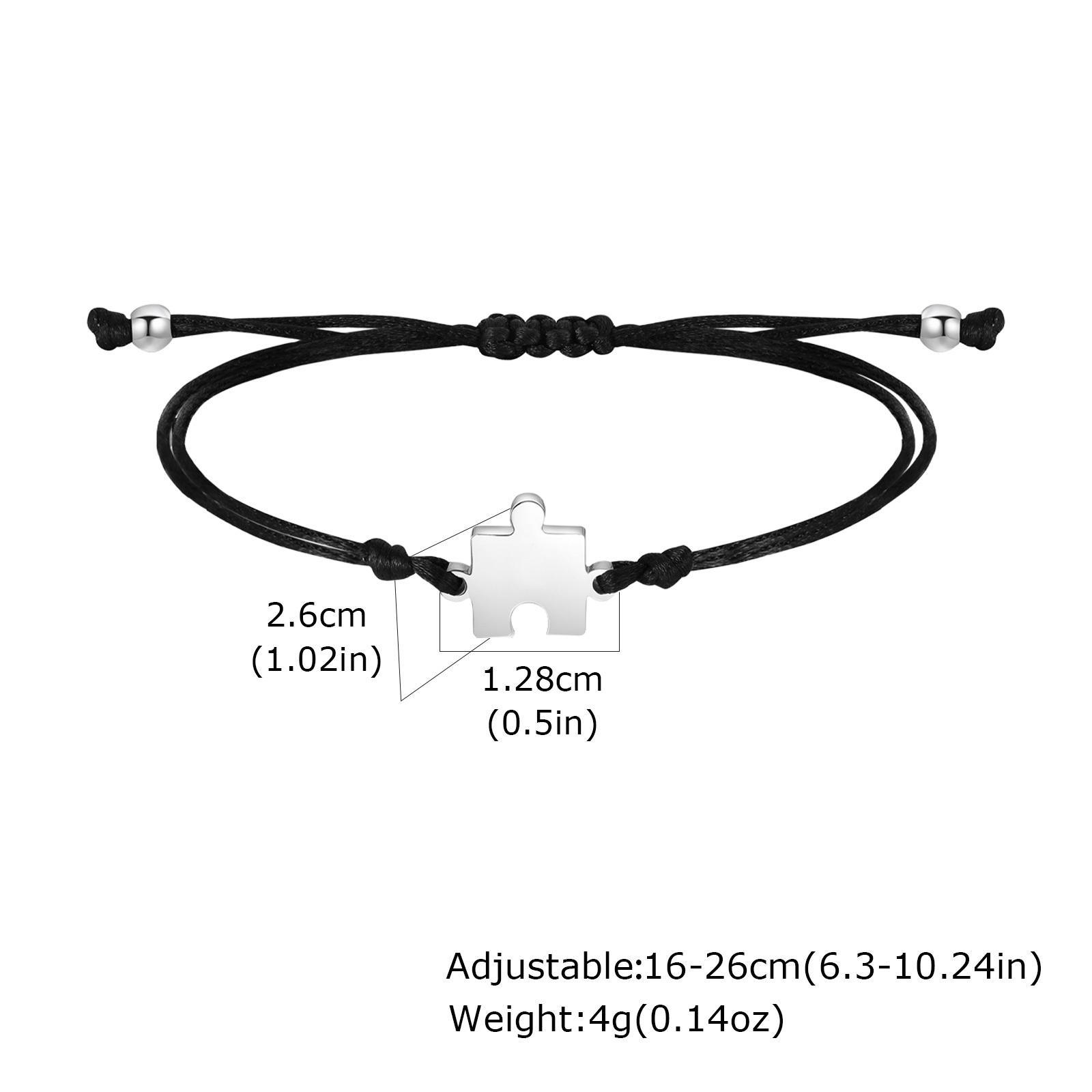 Vnox Free Personalized Text Name Friendship Bracelet Stainless Steel Can Puzzle Charm Bracelet Jewelry Accessories Wholesale
Vnox Free Personalized Text Name Friendship Bracelet Stainless Steel Can Puzzle Charm Bracelet Jewelry Accessories Wholesale