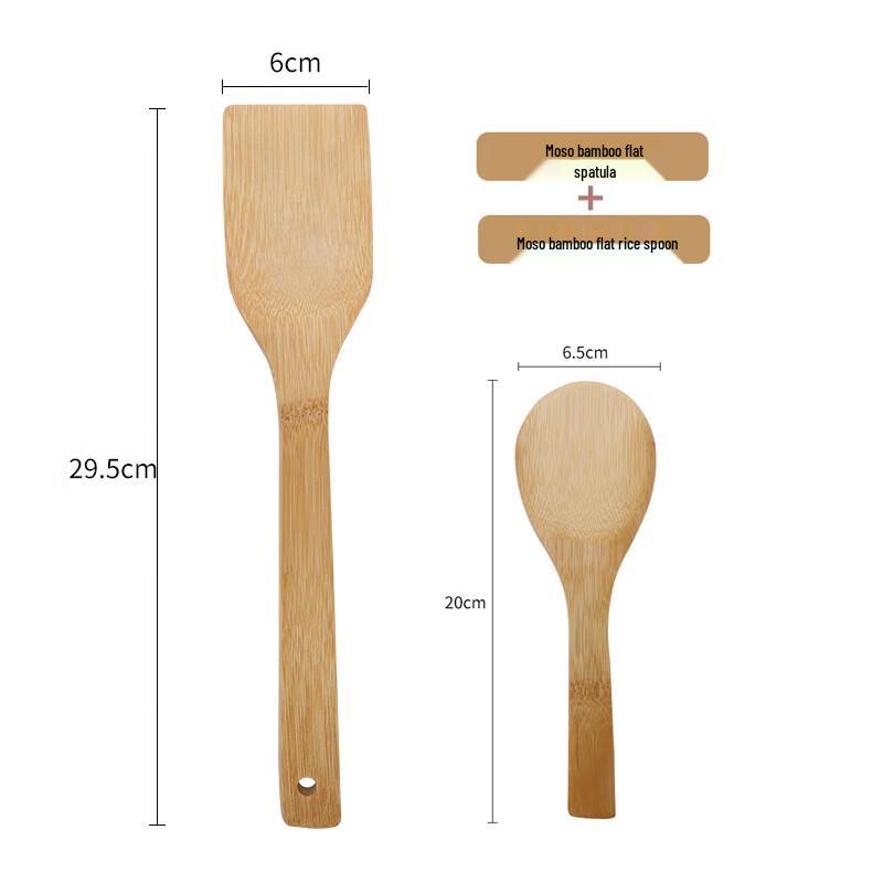 Zhaoran Bamboo Non-stick Cookware Spatula & Rice Spoon Set
Zhaoran Bamboo Non-stick Cookware Spatula & Rice Spoon Set
