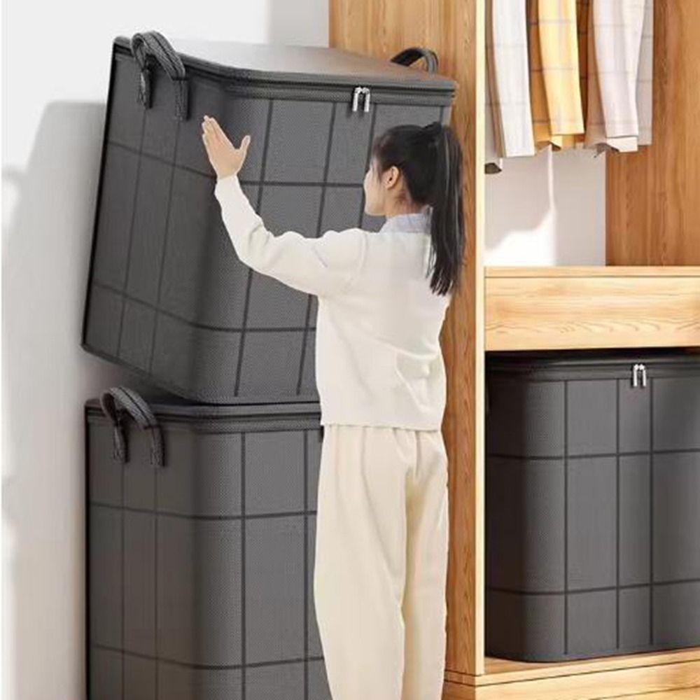 Reinforced Handles Clothes Quilts Storage Bag Non Woven Fabric Blanket Comforter Bags for Home S
Reinforced Handles Clothes Quilts Storage Bag Non Woven Fabric Blanket Comforter Bags for Home S
