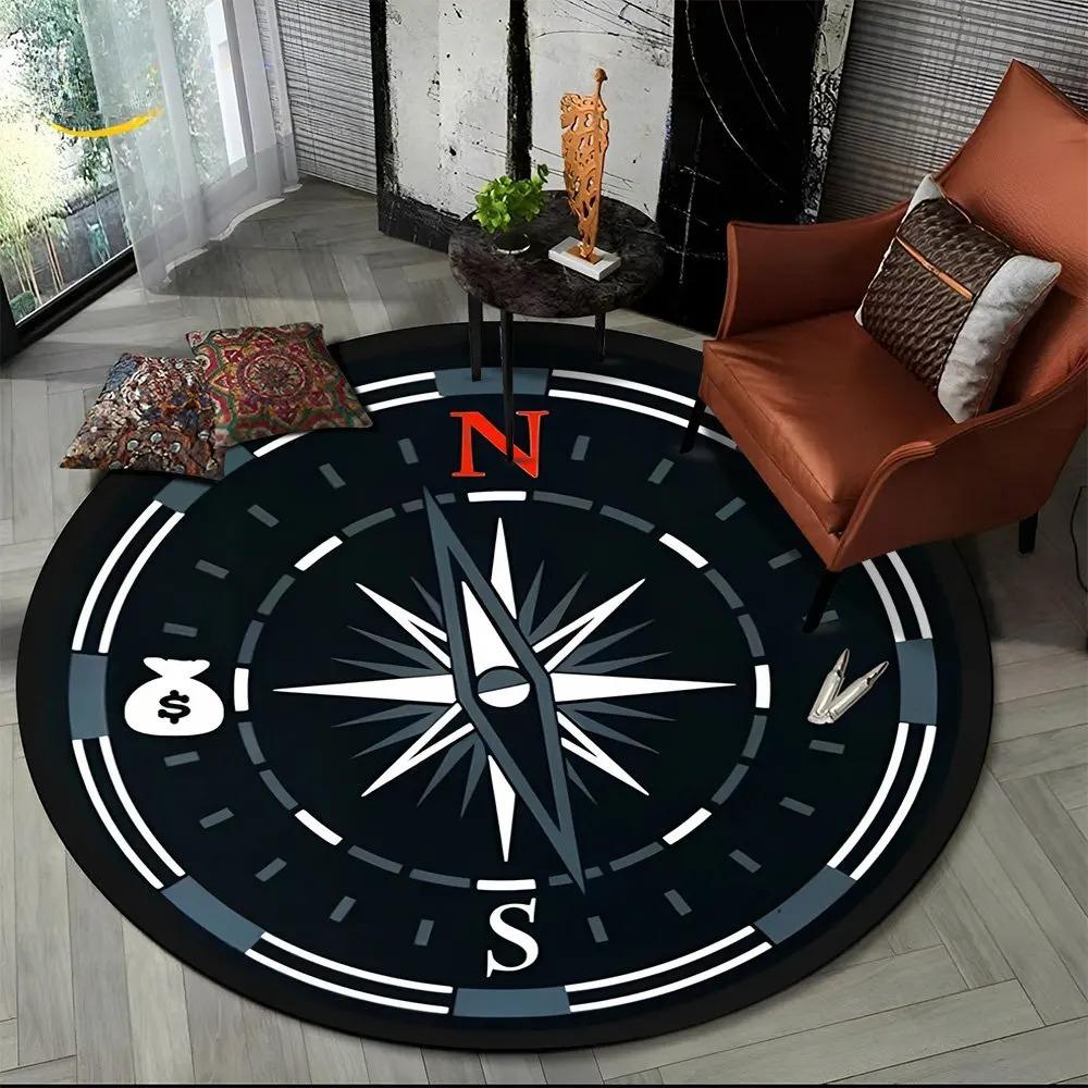 Retro Compass Series Circle Area Rug,Round Carpet Rug for Living Room Bedroom Sofa Foot Pad Decor Non-slip Floor Mat Gift 60cmx60cm
Retro Compass Series Circle Area Rug,Round Carpet Rug for Living Room Bedroom Sofa Foot Pad Decor Non-slip Floor Mat Gift 60cmx60cm