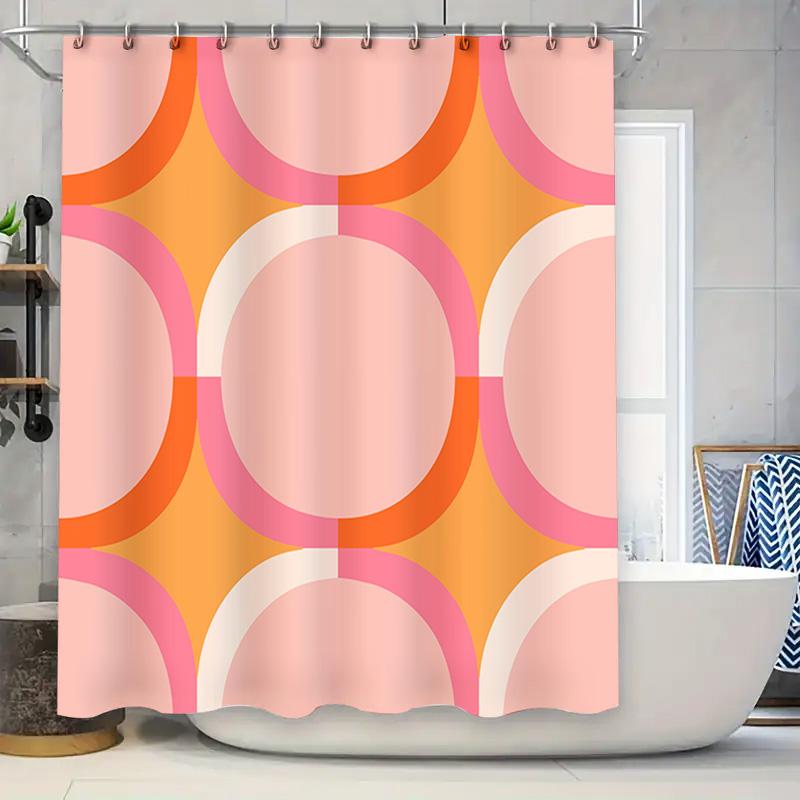 Pink Orange Geometric Shower Curtain Modern Bathroom Decor Easy Installation Available On.Com W60H190(CM)-1 Pcs
Pink Orange Geometric Shower Curtain Modern Bathroom Decor Easy Installation Available On.Com W60H190(CM)-1 Pcs