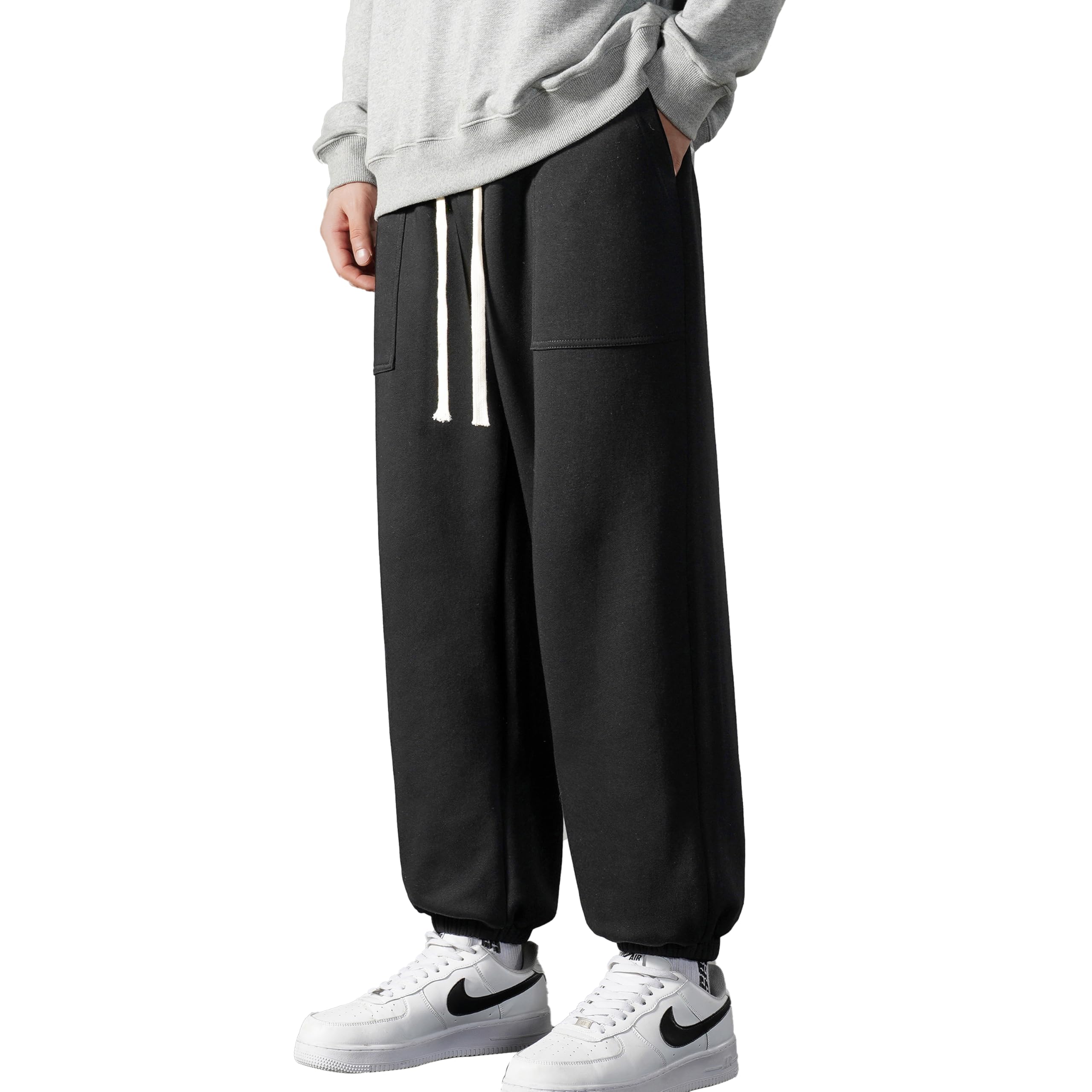 Culeevp Men s Sarouel Pants, Sweatpants, Plus Sizes, Autumn/Winter Wear, Solid Color, Adjustable Drawstring, Thick Jogger Pants, Golf Pants, Black, Si
Culeevp Men s Sarouel Pants, Sweatpants, Plus Sizes, Autumn/Winter Wear, Solid Color, Adjustable Drawstring, Thick Jogger Pants, Golf Pants, Black, Si