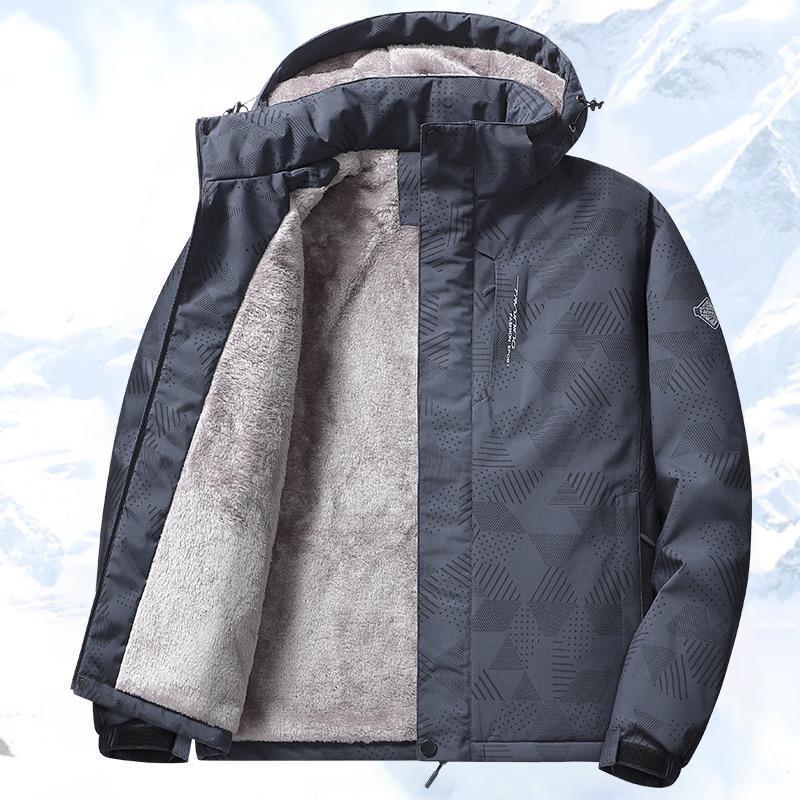 Men s Windproof Waterproof Cotton Windbreaker Jacket with Velvet Lining for Autumn and Winter 3XL чорний
Men s Windproof Waterproof Cotton Windbreaker Jacket with Velvet Lining for Autumn and Winter 3XL чорний