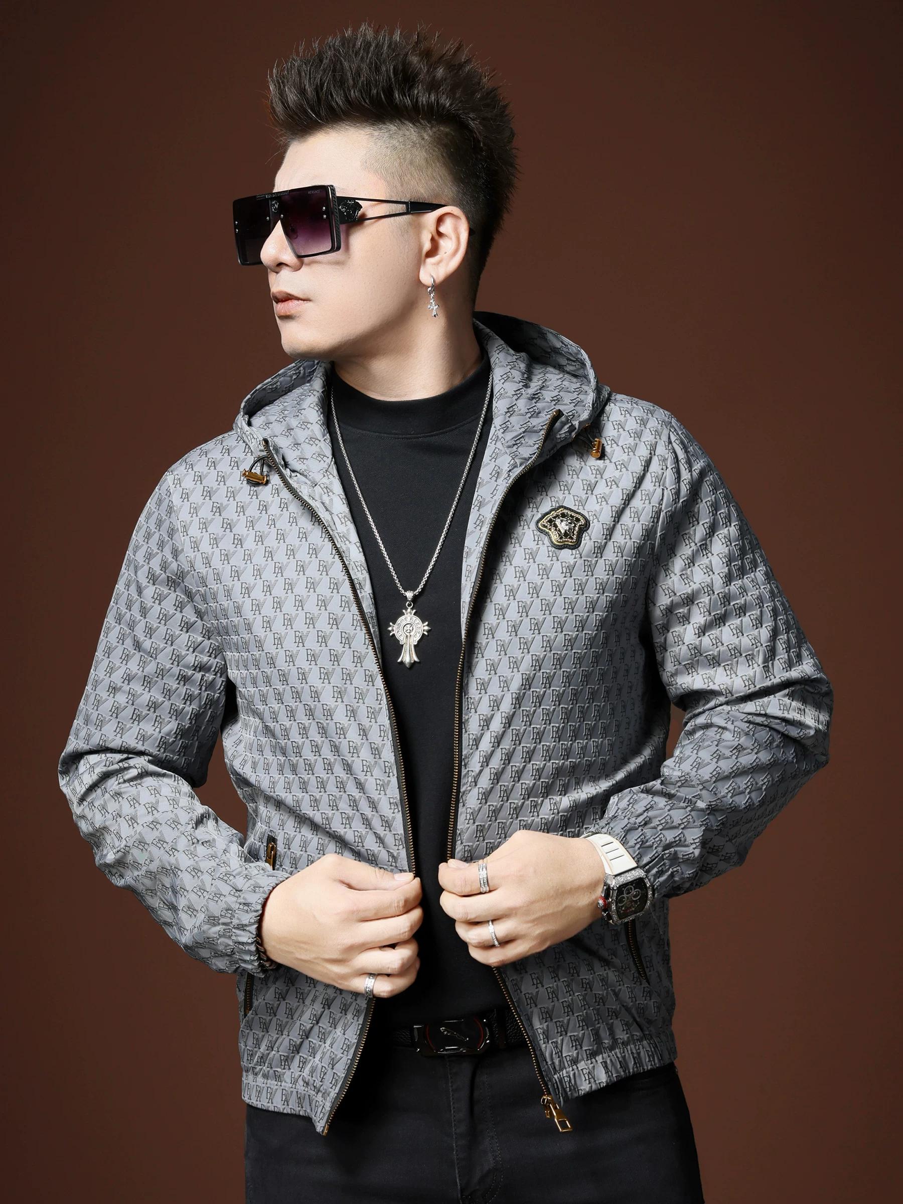 European Style 2025 New Autumn Hooded Jacket Men s Trendy Brand Cool Letter-Printed Jacket Men s Casual Top XL (65-72.5kg) чёрный
European Style 2025 New Autumn Hooded Jacket Men s Trendy Brand Cool Letter-Printed Jacket Men s Casual Top XL (65-72.5kg) чёрный
