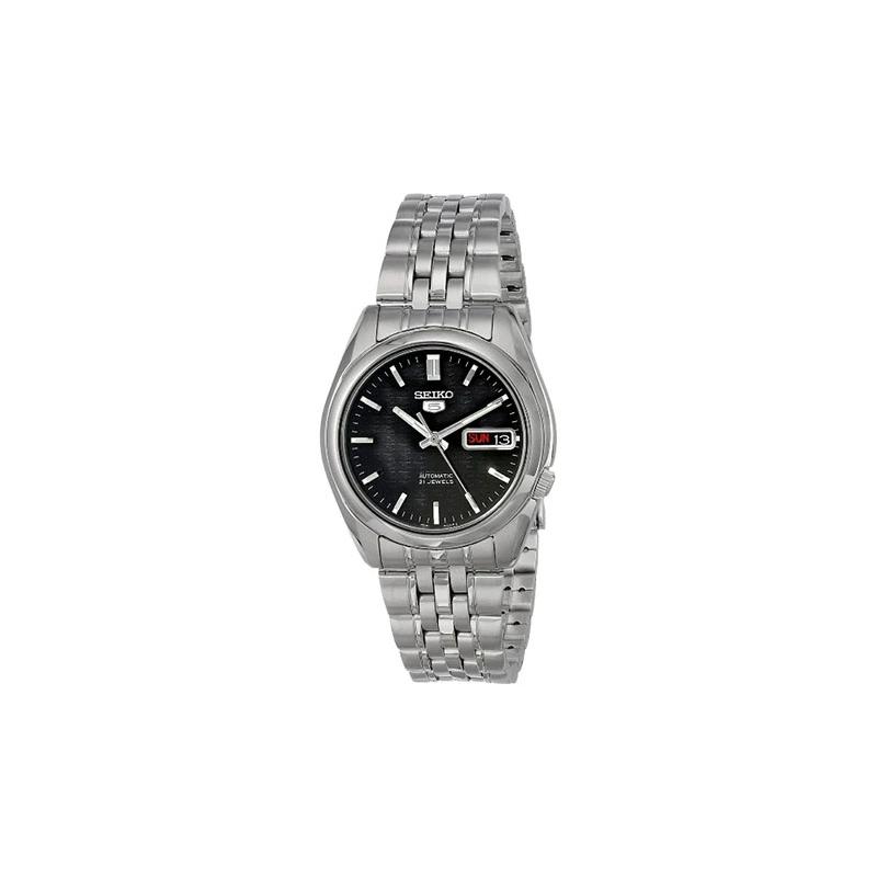 SEIKO seiko5 30 meters waterproof depth Automatic Steel Strap 37mm men s watch black dial SNK361K1
SEIKO seiko5 30 meters waterproof depth Automatic Steel Strap 37mm men s watch black dial SNK361K1