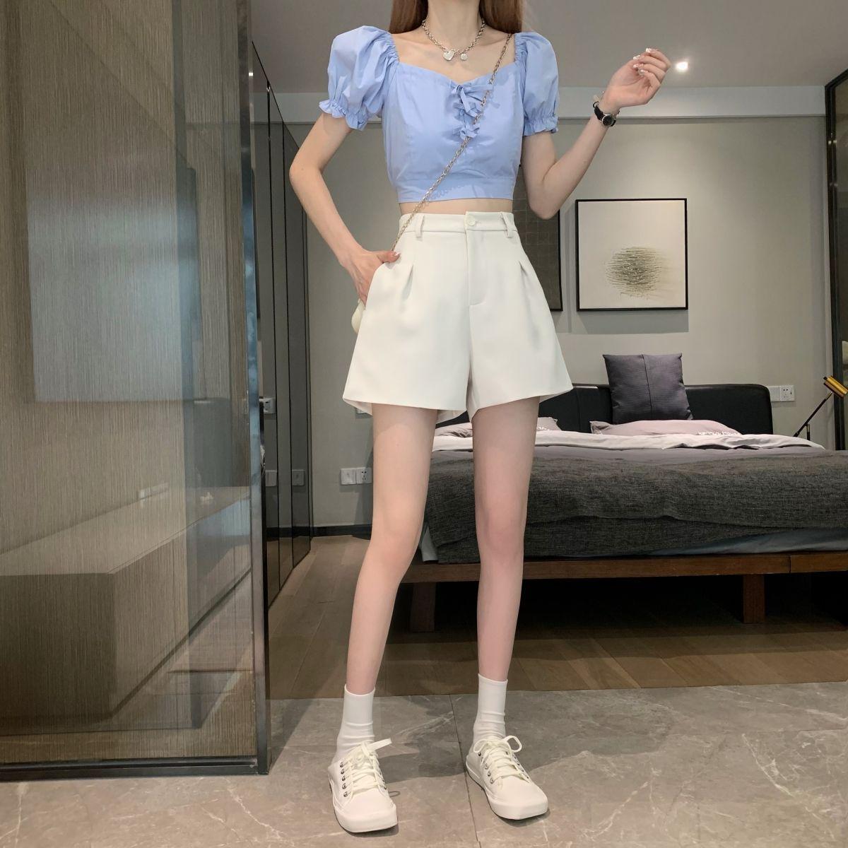2026 Women s Black High-Waisted Wide-Leg Shorts & Casual Suit Pants with Elastic Waist Large абрикосовий
2026 Women s Black High-Waisted Wide-Leg Shorts & Casual Suit Pants with Elastic Waist Large абрикосовий