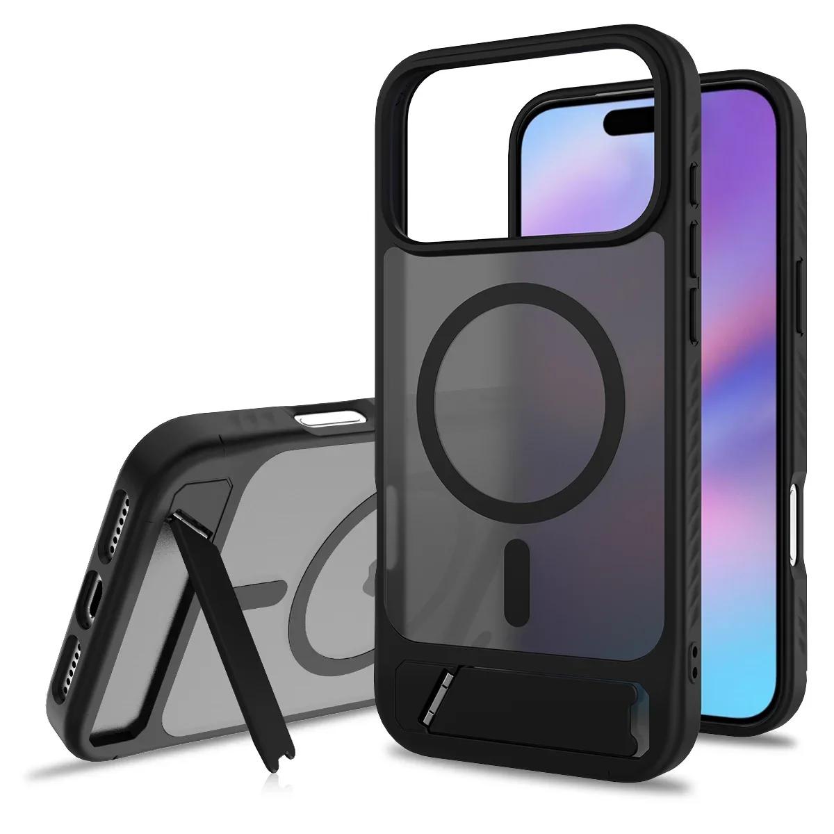 Модный прочный чехол-подставка из ПК+ТПУ для IPhone 17Air 16E 15 14 Plus 13 12 Pro Max, защитный чехол с магнитной поддержкой беспроводной зарядки iPhone 15 Pro чёрный
Модный прочный чехол-подставка из ПК+ТПУ для IPhone 17Air 16E 15 14 Plus 13 12 Pro Max, защитный чехол с магнитной поддержкой беспроводной зарядки iPhone 15 Pro чёрный