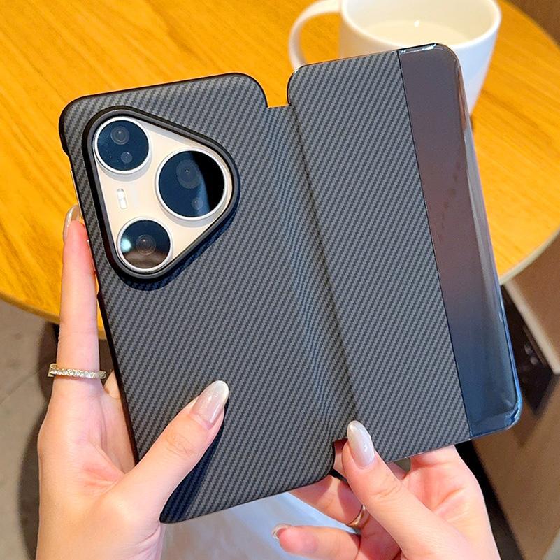 Smart Window Flip Holster Carbon Fiber All-inclusive Lens Case For Huawei Pura 80 Ultra 80 Pro + Mate 70 Pro 70 RS Protect Cover Huawei Mate 70 Pro+
Smart Window Flip Holster Carbon Fiber All-inclusive Lens Case For Huawei Pura 80 Ultra 80 Pro + Mate 70 Pro 70 RS Protect Cover Huawei Mate 70 Pro+