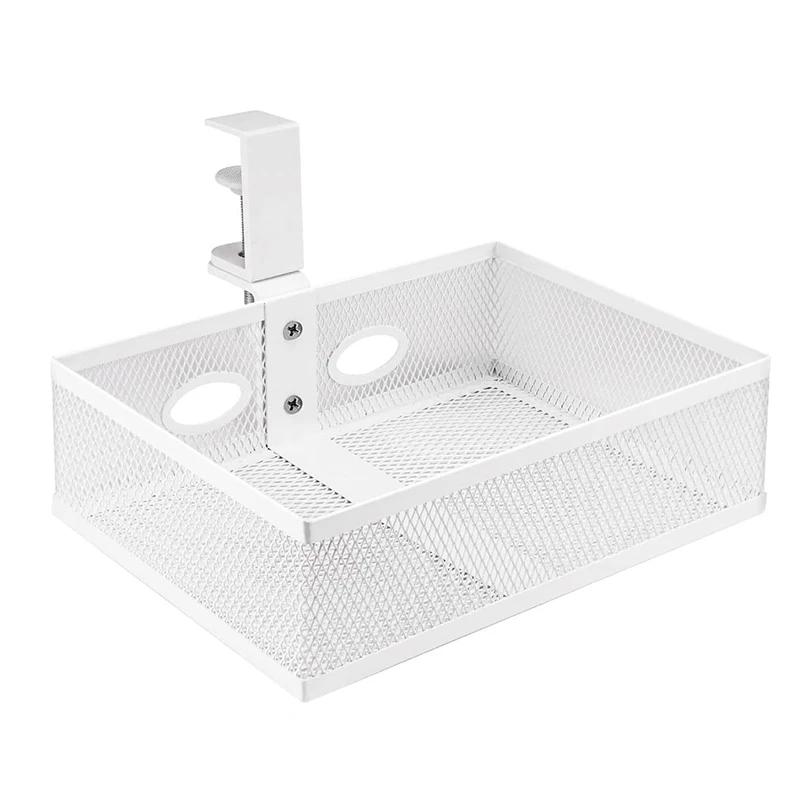 Mesh Desktop Organizer, Rotatable with Clip on, Under Table Storage Basket, Hidden Non Perforated Storage, Blue Ribbon Cup Holde білий
Mesh Desktop Organizer, Rotatable with Clip on, Under Table Storage Basket, Hidden Non Perforated Storage, Blue Ribbon Cup Holde білий
