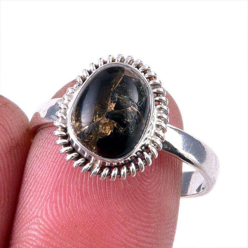 Natural Black Copper Turquoise Gemstone 925 Solid Sterling Silver Ring S.9 z4v77
Natural Black Copper Turquoise Gemstone 925 Solid Sterling Silver Ring S.9 z4v77