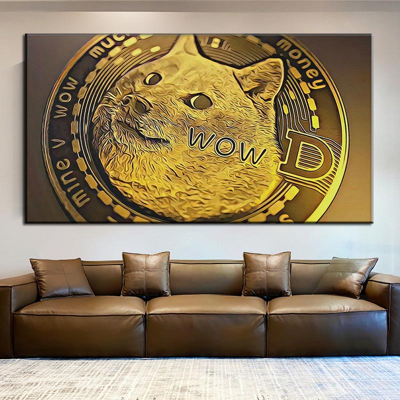 Креативные забавные Dogecoin Gold Money Art, холст, живопись, постеры и принты, поп-арт, настенная картина для гостиной, офиса, домашнего декора
Креативные забавные Dogecoin Gold Money Art, холст, живопись, постеры и принты, поп-арт, настенная картина для гостиной, офиса, домашнего декора