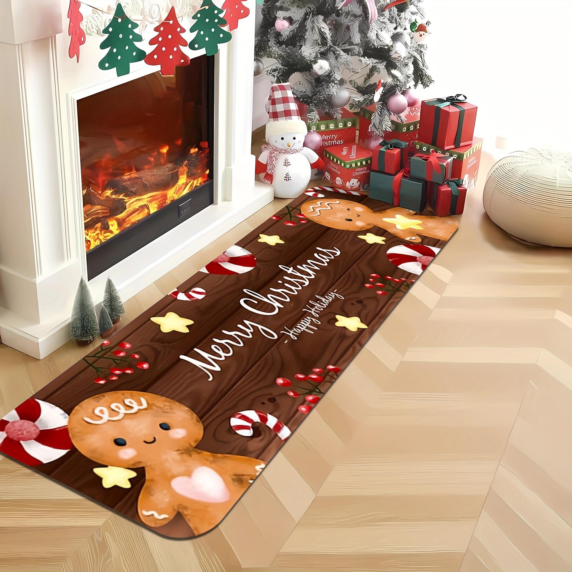 Christmas Gingerbread Man Kitchen Floor Mat Decor Kitchen Hallway Balcony Rugs Bedroom Non-slip Doormat Xmas Decorations 40x60cm 16x24inch
Christmas Gingerbread Man Kitchen Floor Mat Decor Kitchen Hallway Balcony Rugs Bedroom Non-slip Doormat Xmas Decorations 40x60cm 16x24inch