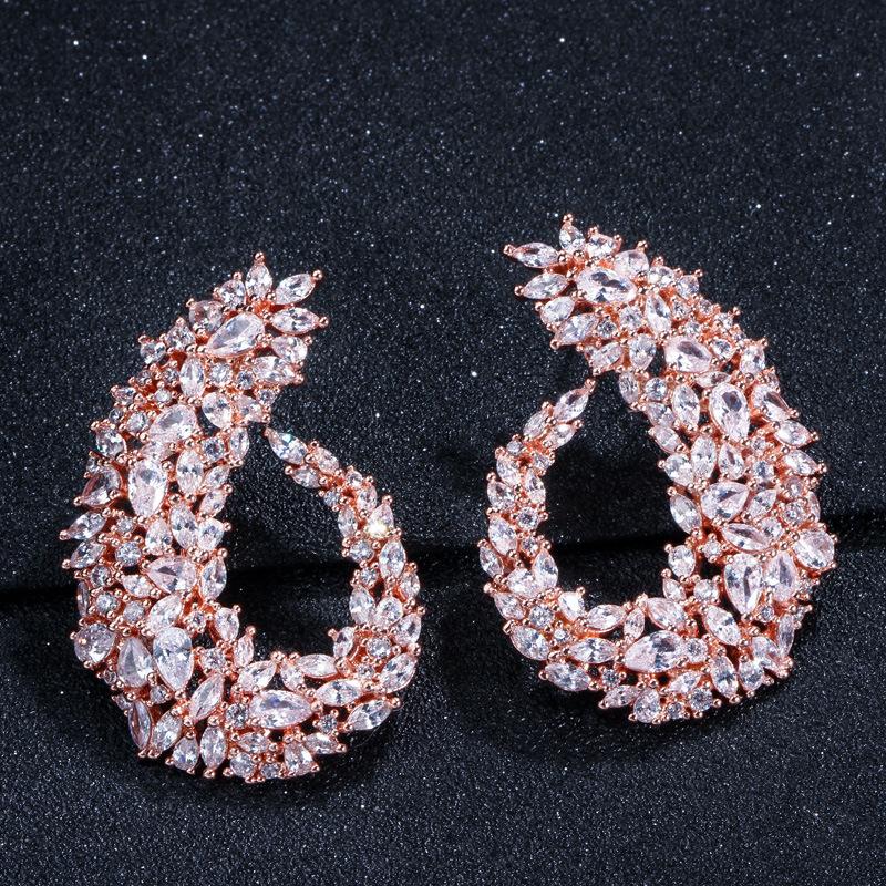 E0226 Heavy Industry Star High-End Atmospheric Leaf Earrings Full Of Zircon Temperament Ear Jewelry
E0226 Heavy Industry Star High-End Atmospheric Leaf Earrings Full Of Zircon Temperament Ear Jewelry