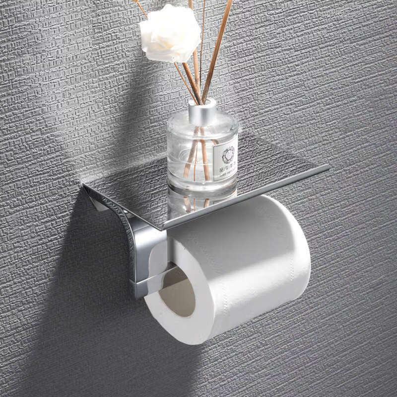cmaos Stainless Steel Toilet Paper Holder with Phone Shelf
cmaos Stainless Steel Toilet Paper Holder with Phone Shelf