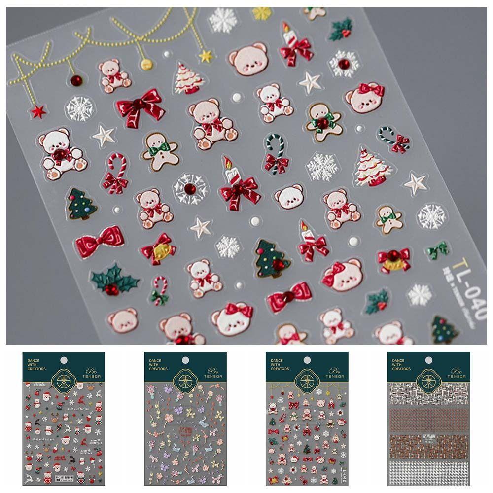 Xmas Nail Charms Christmas Nail Decals Embossed Stickers Christmas Nail Decorations Winter
Xmas Nail Charms Christmas Nail Decals Embossed Stickers Christmas Nail Decorations Winter