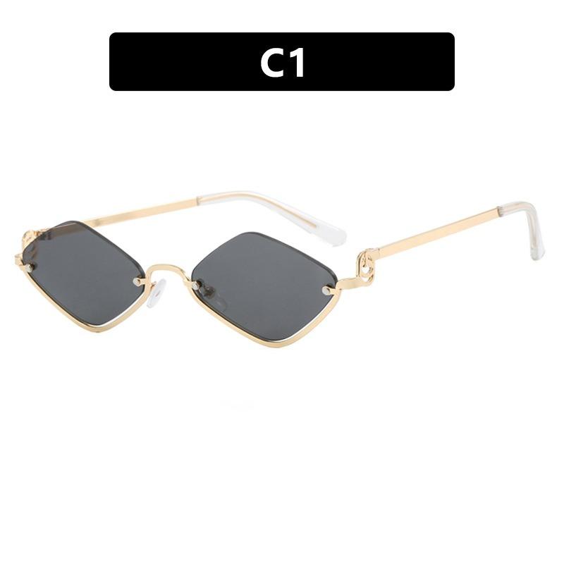 Half Frame Rhombus Cat Eye Metal Sunglasses Women Men High Quality Fashion Sun Glasses Outdoor Travel Camping Glasses C1
Half Frame Rhombus Cat Eye Metal Sunglasses Women Men High Quality Fashion Sun Glasses Outdoor Travel Camping Glasses C1