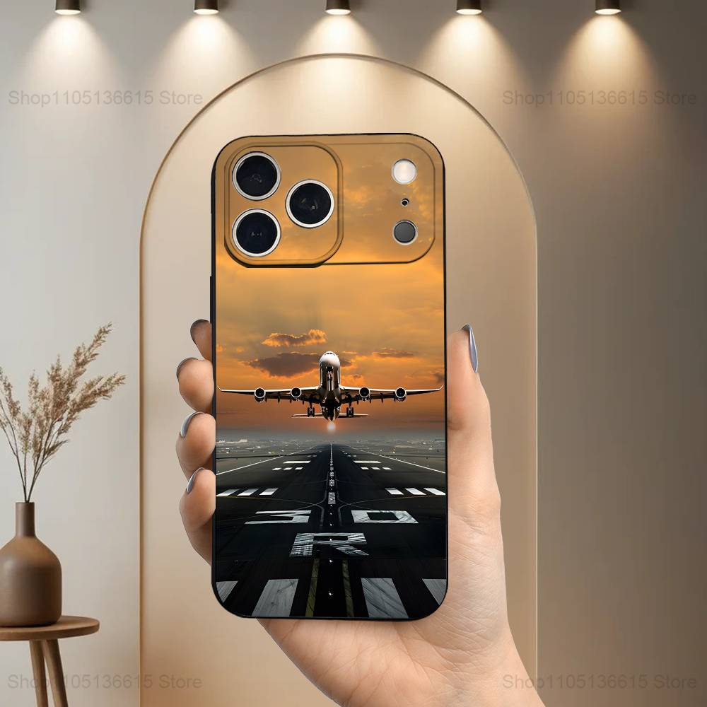 Plane Art Airplane Phone Case For iPhone 17,16,15,14,13,12,11 Plus,Pro Max,XS,X,XR,SE,Mini,8,7,Soft Silicone Black Cover iPhone17promax
Plane Art Airplane Phone Case For iPhone 17,16,15,14,13,12,11 Plus,Pro Max,XS,X,XR,SE,Mini,8,7,Soft Silicone Black Cover iPhone17promax