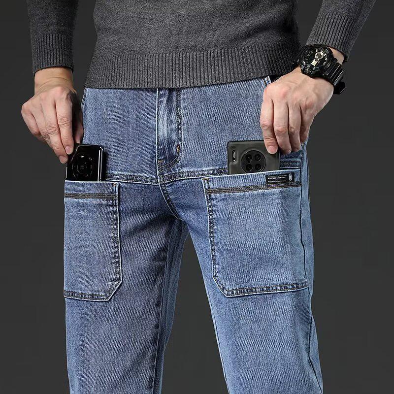 «Мужская мода 2024 года»: Прямые джинсы в стиле ретро с широкими штанинами - летние повседневные тонкие брюки для мальчиков. 28 светло-синий
«Мужская мода 2024 года»: Прямые джинсы в стиле ретро с широкими штанинами - летние повседневные тонкие брюки для мальчиков. 28 светло-синий