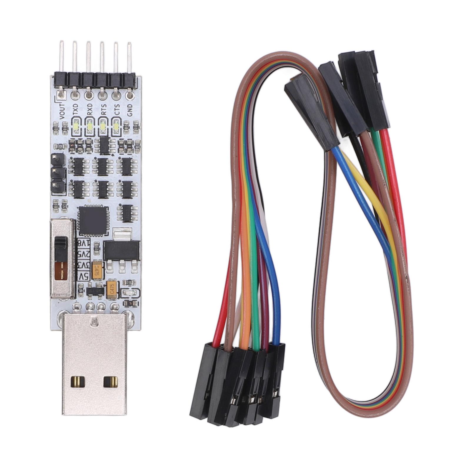 USB to Serial USB to TTL Module PCB High Integration RTS CTS DTR DSR DCT Microcontroller Downloader
USB to Serial USB to TTL Module PCB High Integration RTS CTS DTR DSR DCT Microcontroller Downloader