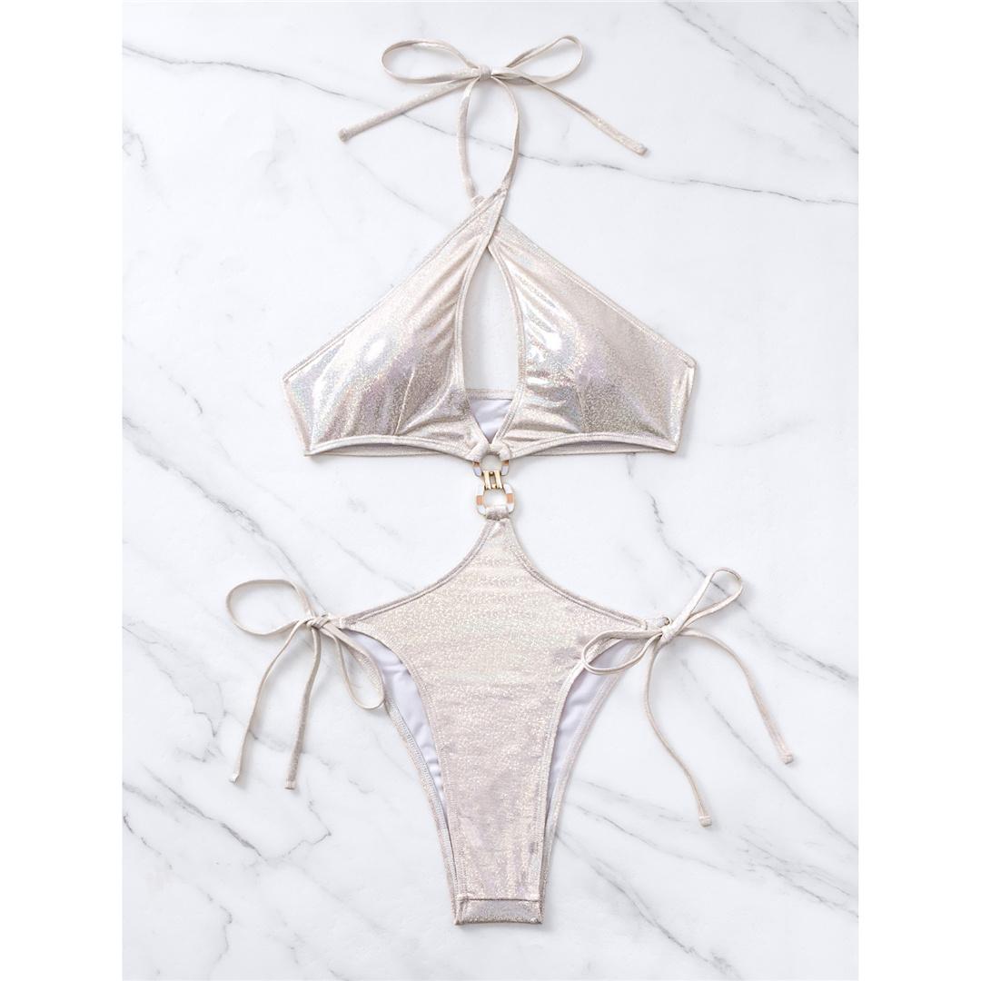 Женский купальник с блестками и лямкой на шее, цельный купальник, женский монокини с высоким вырезом, купальный костюм, купальный костюм для леди L белый
Женский купальник с блестками и лямкой на шее, цельный купальник, женский монокини с высоким вырезом, купальный костюм, купальный костюм для леди L белый