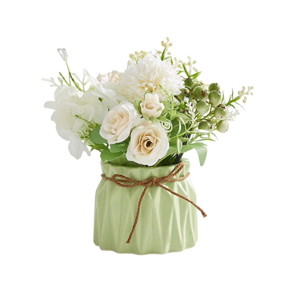 Artificial Flowers Wedding Bouquet Ceramic Pot Rope for Room Home Table Centerpieces Backdrop Props Window
Artificial Flowers Wedding Bouquet Ceramic Pot Rope for Room Home Table Centerpieces Backdrop Props Window