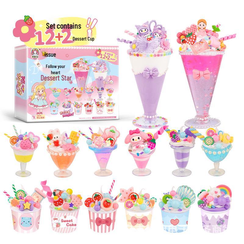 Детский набор для изготовления игрушечного мороженого своими руками - Аксессуары ручной работы и кремовый клей
Детский набор для изготовления игрушечного мороженого своими руками - Аксессуары ручной работы и кремовый клей