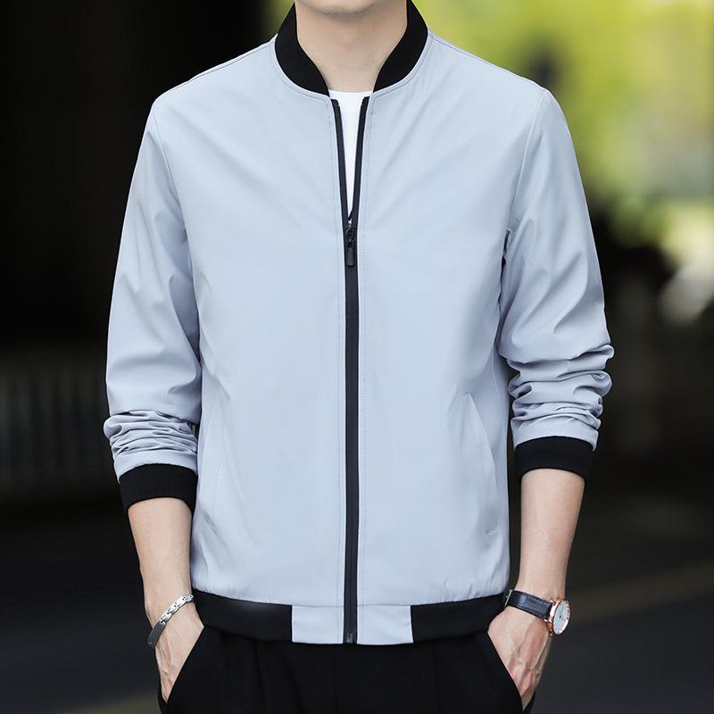 Весенне-осенняя мужская бейсбольная куртка с воротником, корейская версия, трендовая одежда, приталенная спортивная повседневная куртка XXXXL серый
Весенне-осенняя мужская бейсбольная куртка с воротником, корейская версия, трендовая одежда, приталенная спортивная повседневная куртка XXXXL серый
